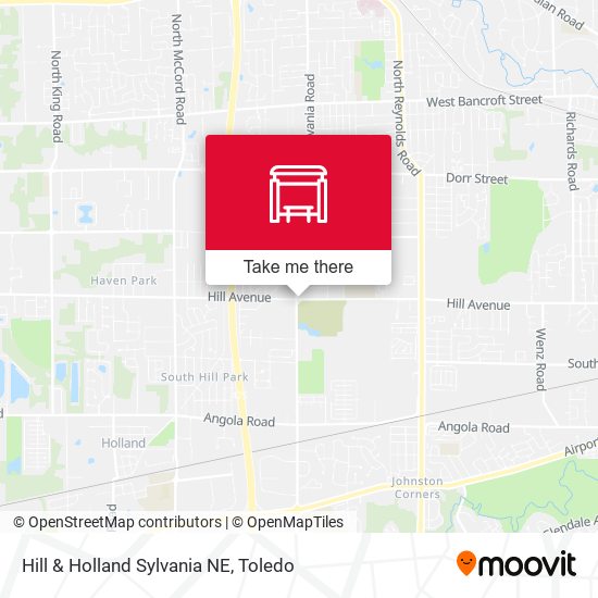 Hill & Holland Sylvania NE map
