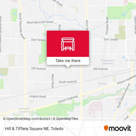 Hill & Tiffany Square NE map