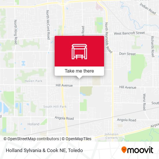 Mapa de Holland Sylvania & Cook NE