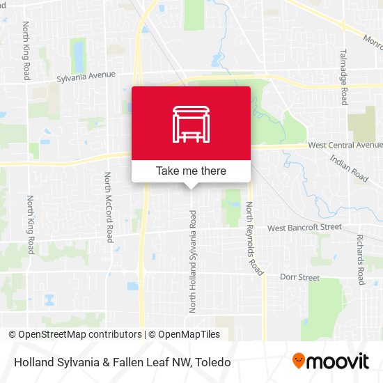 Holland Sylvania & Fallen Leaf NW map
