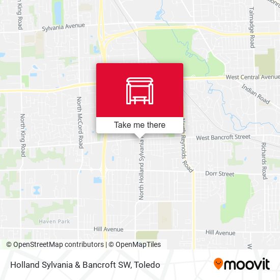 Holland Sylvania & Bancroft SW map