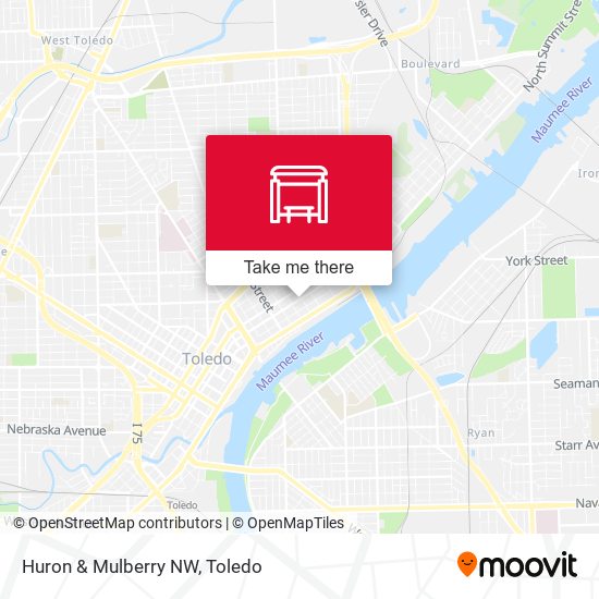 Huron & Mulberry NW map