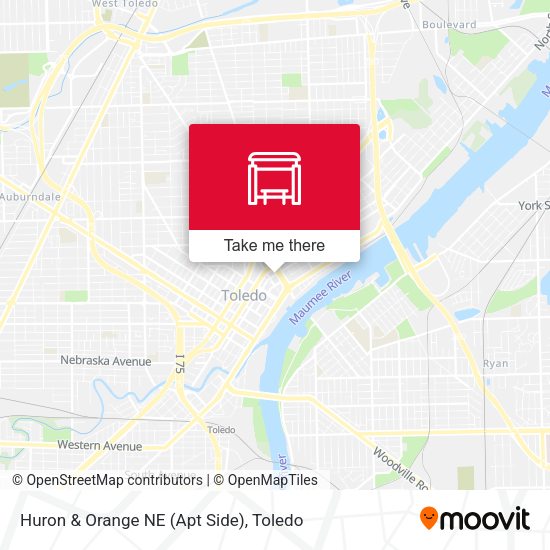 Huron & Orange NE (Apt Side) map