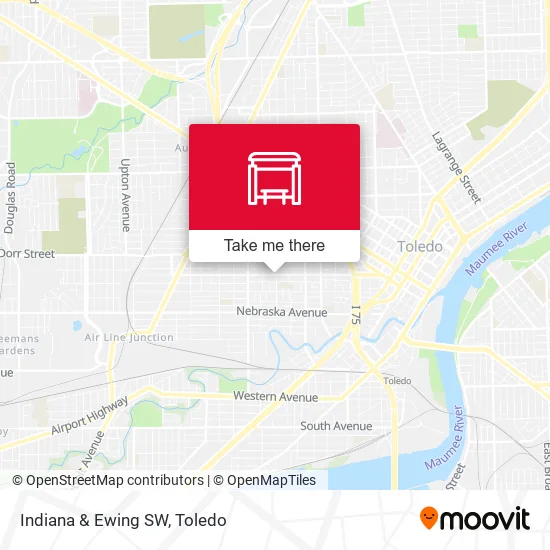 Mapa de Indiana & Ewing SW