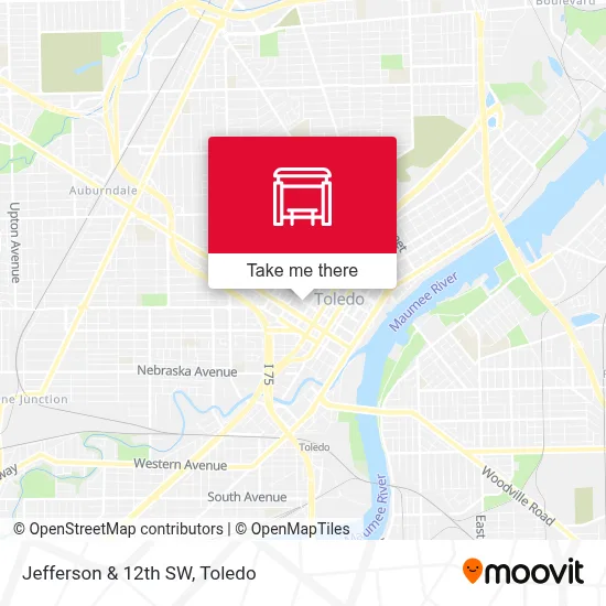 Jefferson & 12th SW map