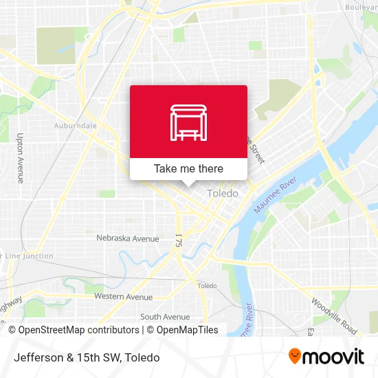 Jefferson & 15th SW map