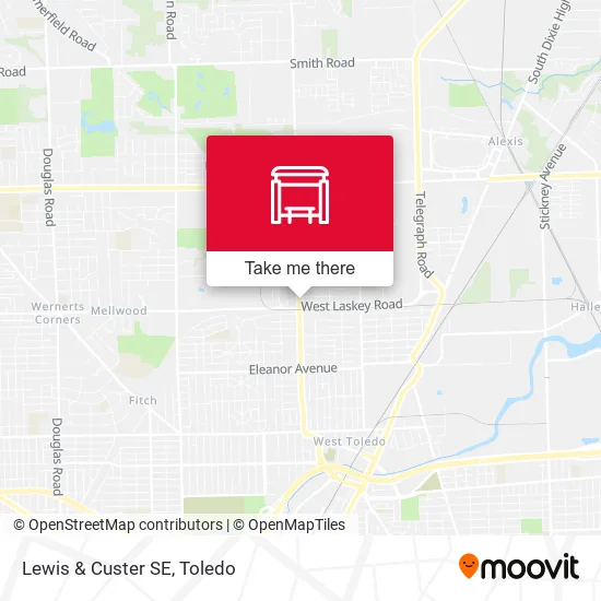 Lewis & Custer SE map