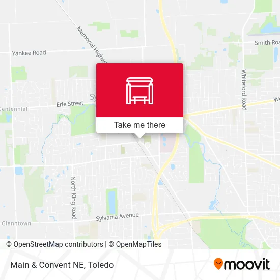 Main & Convent NE map
