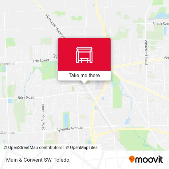 Main & Convent SW map