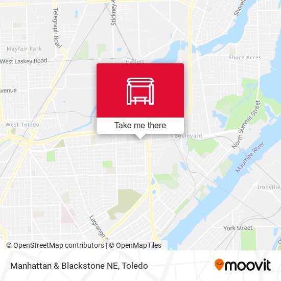Manhattan & Blackstone NE map