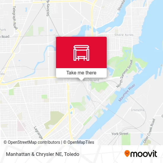 Manhattan & Chrysler NE map