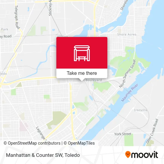 Manhattan & Counter SW map