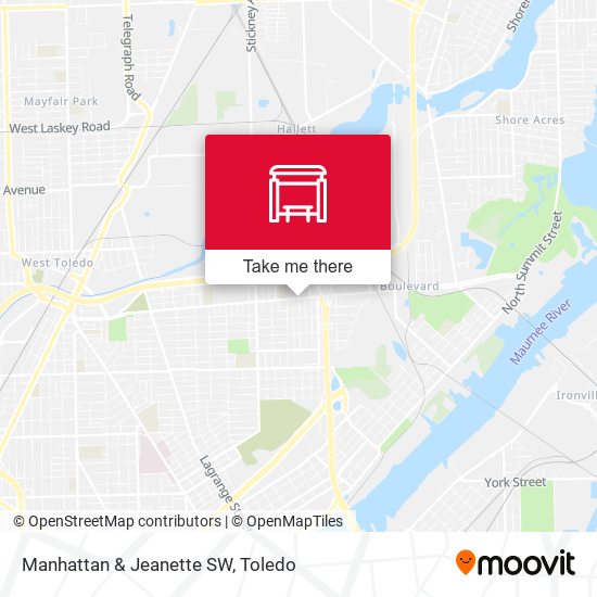 Manhattan & Jeanette SW map