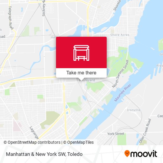 Mapa de Manhattan & New York SW