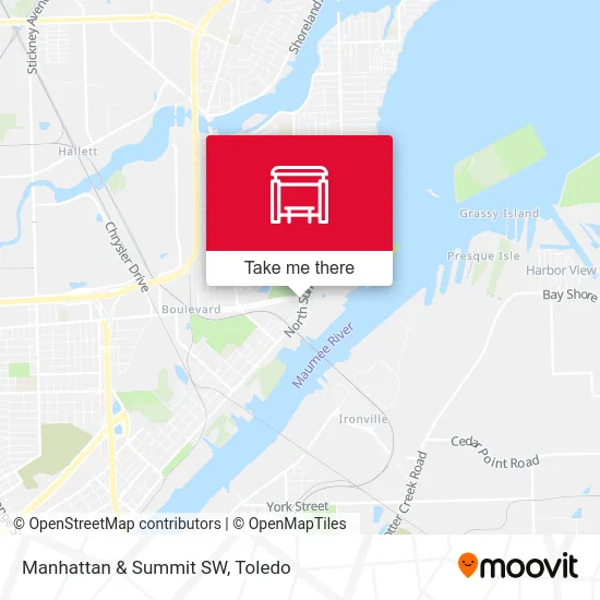 Manhattan & Summit SW map