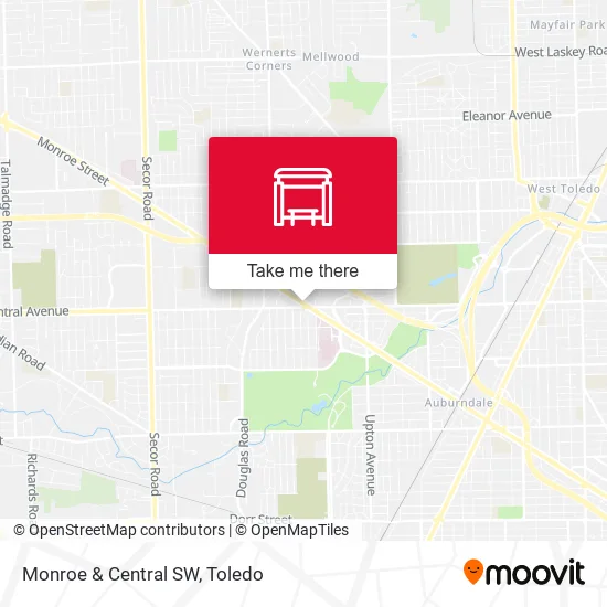 Monroe & Central SW map