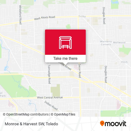 Monroe & Harvest SW map