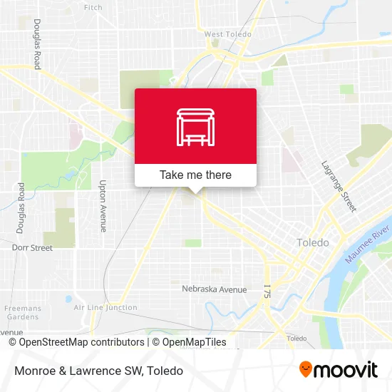 Monroe & Lawrence SW map