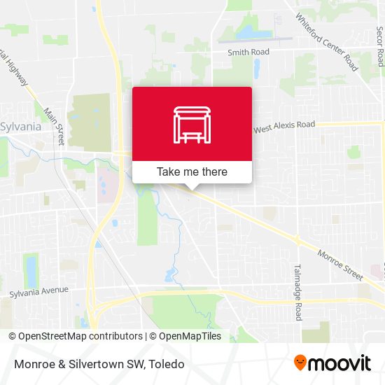 Mapa de Monroe & Silvertown SW