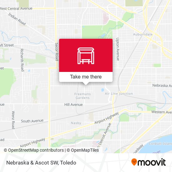 Mapa de Nebraska & Ascot SW
