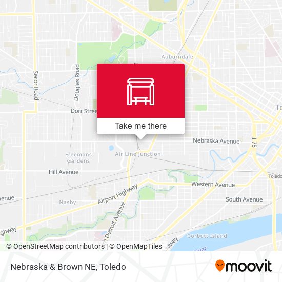Mapa de Nebraska & Brown NE