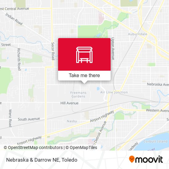 Mapa de Nebraska & Darrow NE