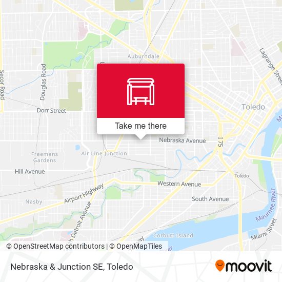Mapa de Nebraska & Junction SE