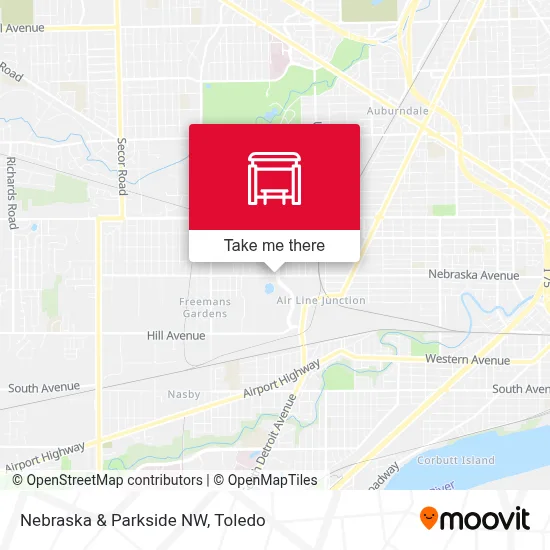 Nebraska & Parkside NW map