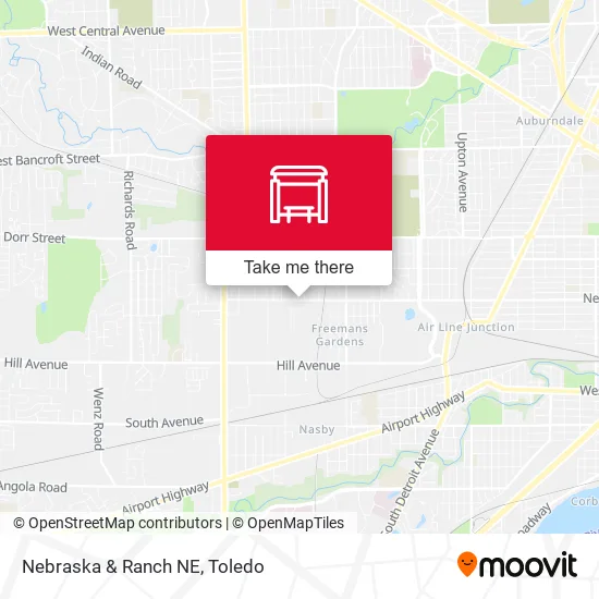 Nebraska & Ranch NE map
