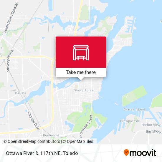 Ottawa River & 117th NE map