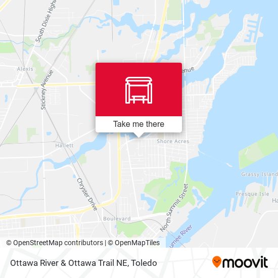 Mapa de Ottawa River & Ottawa Trail NE
