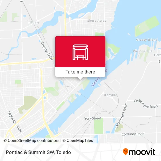 Pontiac & Summit SW map
