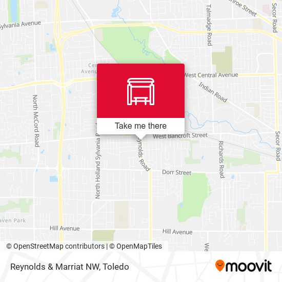 Mapa de Reynolds & Marriat NW