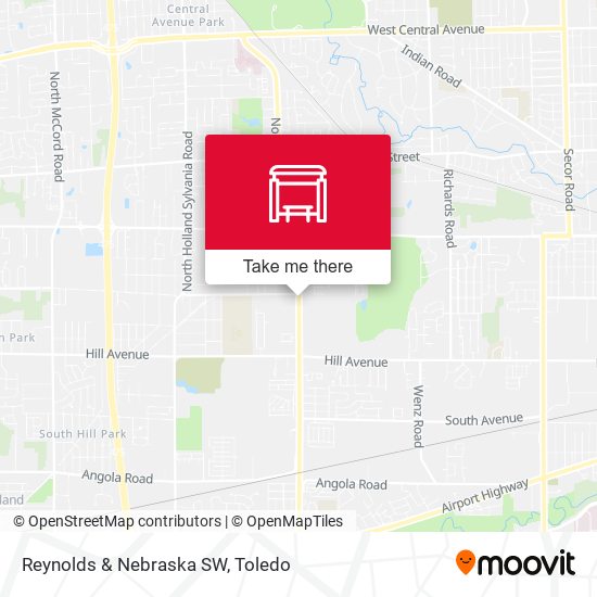 Reynolds & Nebraska SW map