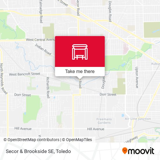 Secor & Brookside SE map