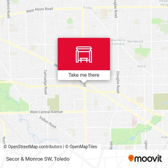Secor & Monroe SW map