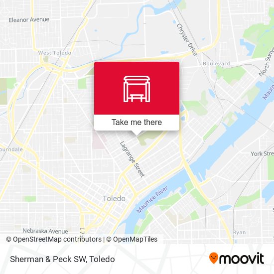 Mapa de Sherman & Peck SW