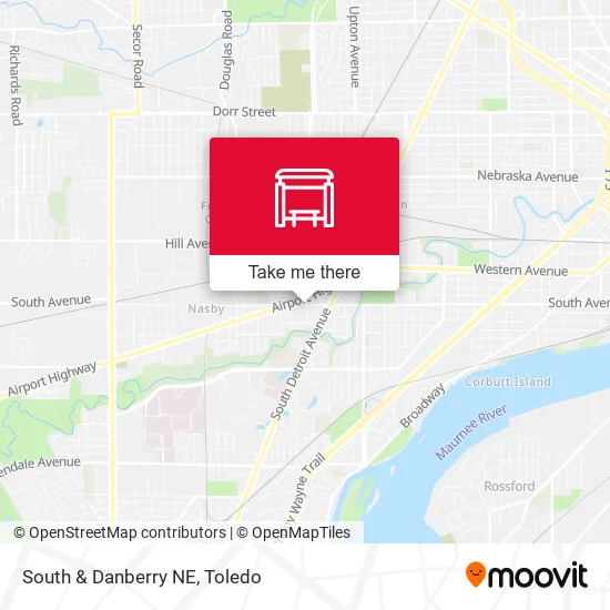 South & Danberry NE map