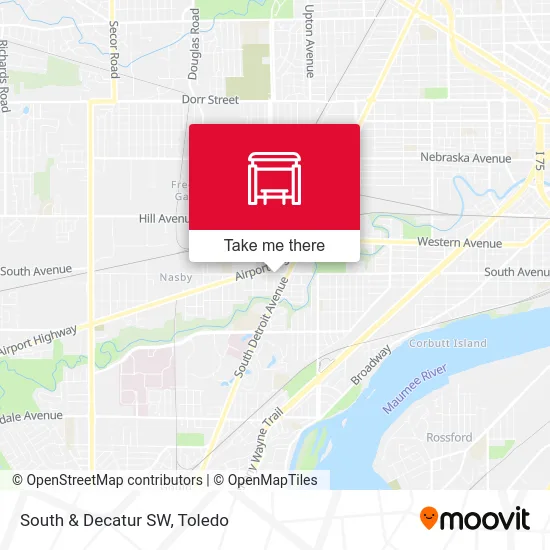 South & Decatur SW map