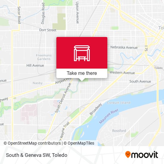 Mapa de South & Geneva SW