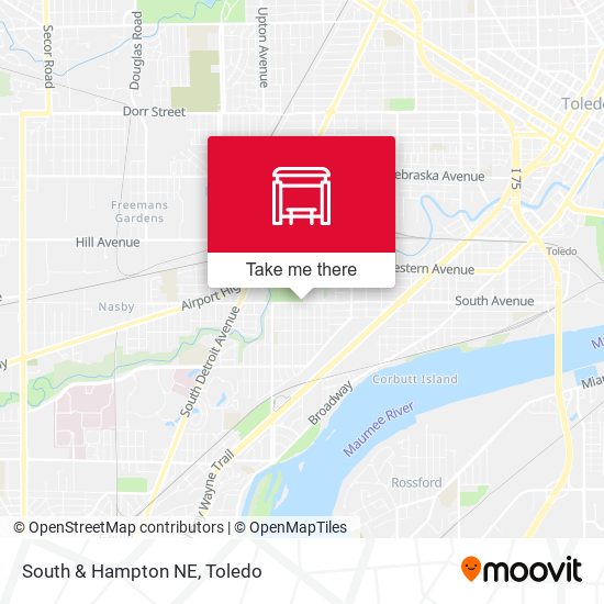 Mapa de South & Hampton NE
