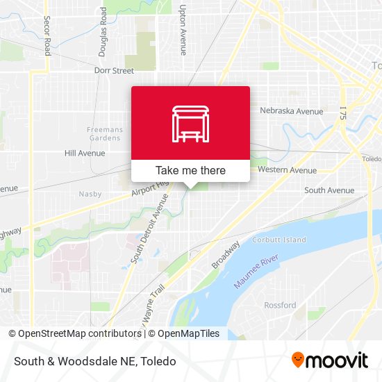 South & Woodsdale NE map