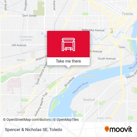 Mapa de Spencer & Nicholas SE