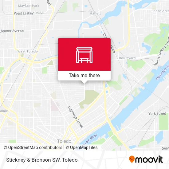 Stickney & Bronson SW map