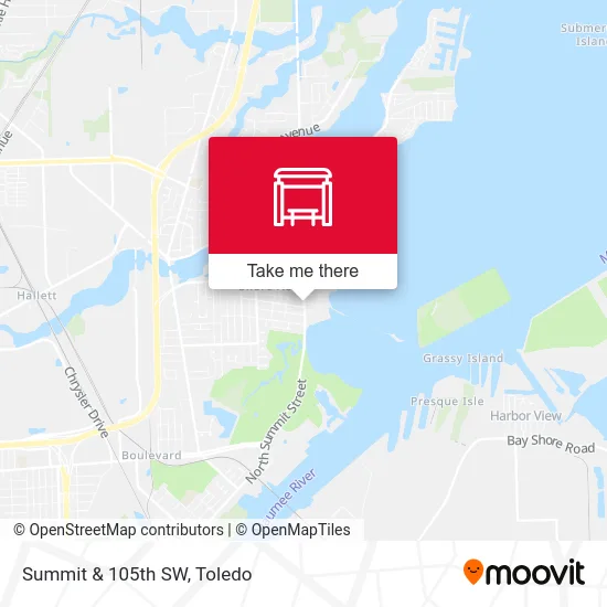 Summit & 105th SW map