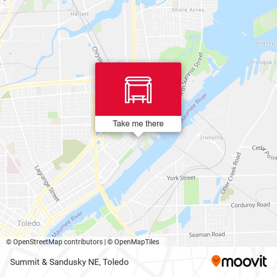 Summit & Sandusky NE map