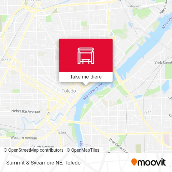 Summit & Sycamore NE map