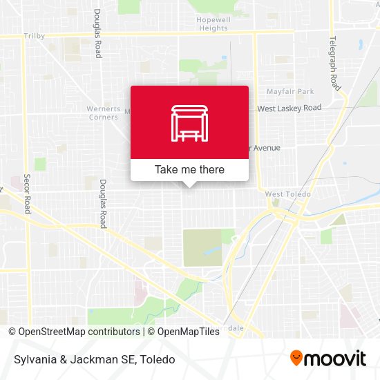 Sylvania & Jackman SE map