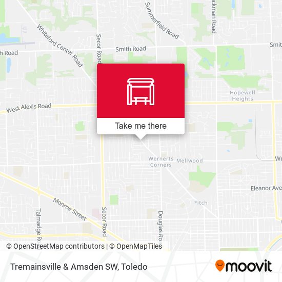 Mapa de Tremainsville & Amsden SW