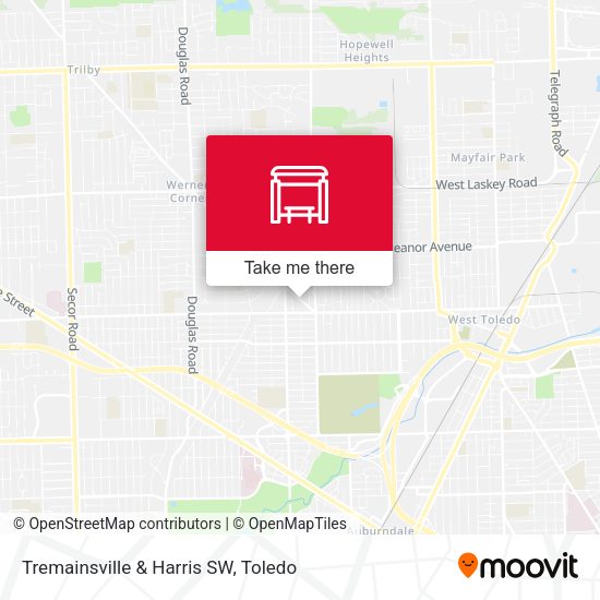 Tremainsville & Harris SW map